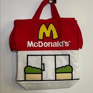 McDonald's Red Yellow White Tote Bag with Green Accents